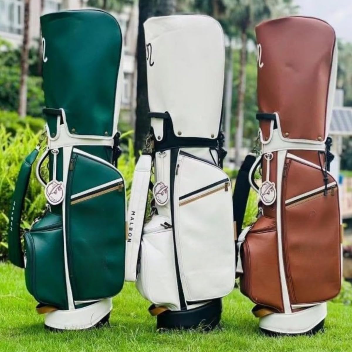 未使用 マンシングウェア ゴルフバッグ ニットカートバッグ （ホワイト